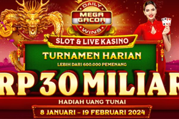 Banner DAILY WINS - MEGA GACOR LEVEL 7 TOURNAMENT [SLOTS & LIVE CASINO]