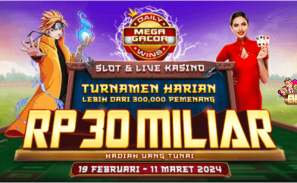 Banner Turnamen Harian MEGA GACOR LEVEL 8 Saktispin