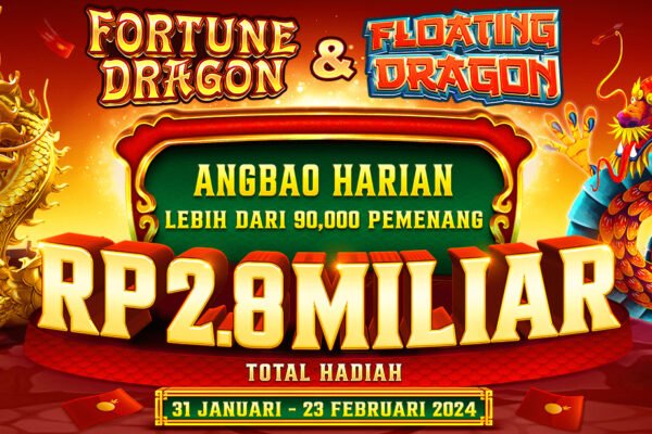 Banner PRAGMATIC PLAY - FORTUNE DRAGON & FLOATING DRAGON DAILY RED POCKET SaktiSpin