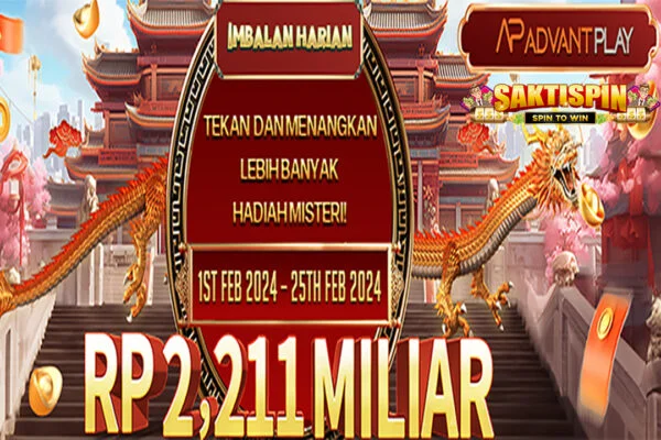 DALAM RANGKA PERAYAAN IMLEK, SAKTISPIN MENGADAKAN EVENT HARIAN KHUSUS PROVIDER ADVANTPLAY! Banner ADVANTPLAY - LUNAR NEW YEAR DAILY REWARD Saktispin