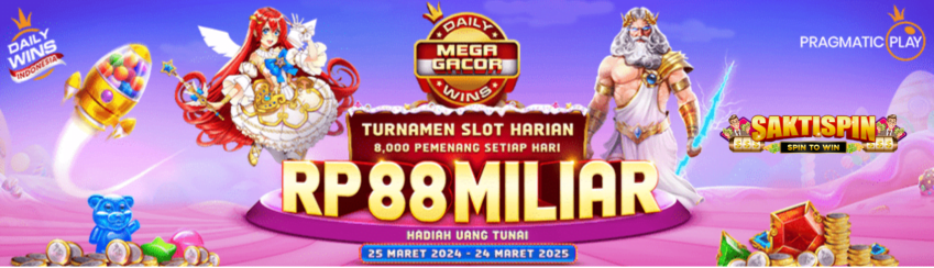 Banner MEGA GACOR SEASON 2 LEVEL 1 TOURNAMENT Saktispin