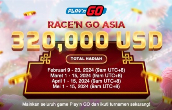 Banner turnamen PLAY'N GO - RACE'N GO ASIA Saktispin