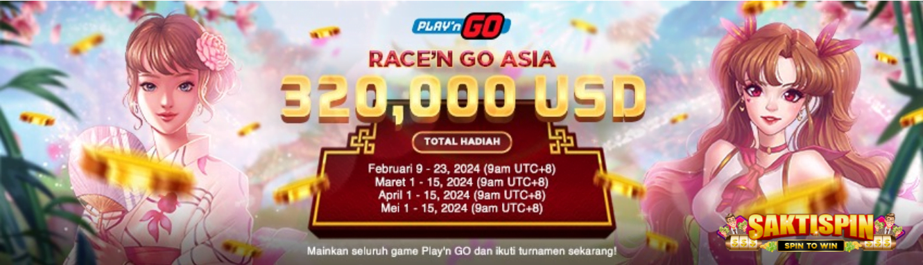 Banner turnamen PLAY'N GO - RACE'N GO ASIA Saktispin