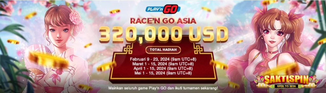 Banner turnamen PLAY'N GO - RACE'N GO ASIA Saktispin