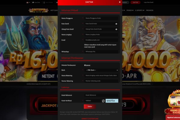 Banner Daftar Akun Saktispin