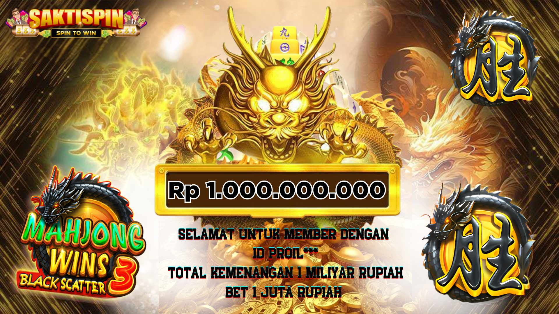 Menang 1 Miliar SaktiSpin